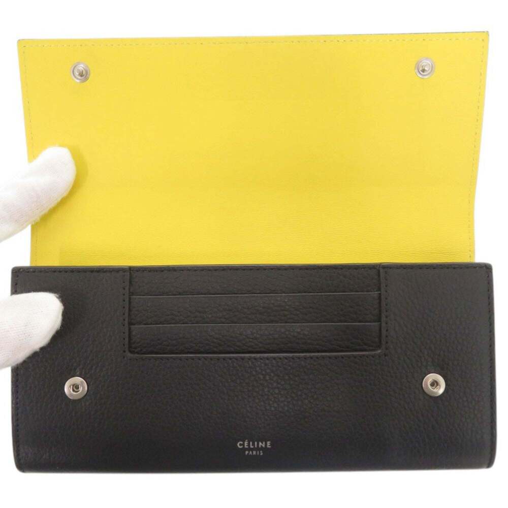 Celine Large Flap Multi-Function Leather Long Wal… - image 4